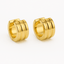 Chunky Gold Huggie Earrings – 304 Stainless Steel PVD Coated