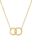 Minimalist Circle & Bar Necklace –18K Gold PVD | Lightweight & Durable.