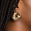 Gold Hollow Knot Earrings ā 14K Gold Plated Spiral Studs.