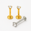 CZ Flat-Back Earrings – Hypoallergenic, Tarnish-Free & Waterproof