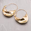 Hammered Gold Basket Earrings – 14K Plated, Textured & Lightweight