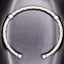 Rustic Adjustable Sterling Silver Bangle – Boho Hand-Carved Bracelet