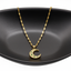 Emerald Green Moon Necklace ā Gold-Plated Celestial Pendant