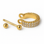 Titanium CZ Hoop – Hypoallergenic 16G Earring | Ella & Faith London