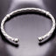 Rustic Adjustable Sterling Silver Bangle – Handmade Bangle