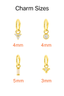 Mini Clicker Hoop Earrings – 16G Gold & Rhodium CZ Piercing Hoops.