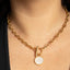 Gold T-Bar Toggle Necklace – Gold Statement Chain