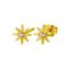 3mm CZ Stud Earrings | 18K Gold over Sterling Silver Earrings