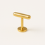 Press Fit Flat Back Stud – Gold Plated Cartilage Earring (Single)