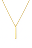 Minimalist Circle & Bar Necklace –18K Gold PVD | Lightweight & Durable.