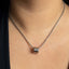 Gold Barrel Necklace ā 14K Gold Plated Stainless Steel Pendant.