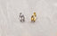 Zirconia Double Cuff Hoop Earrings – 18G Gold & Silver