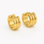 Gold Huggie Hoop Earrings – 304 Stainless Steel, PVD Coated, Chunky Fit