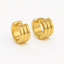 Chunky Gold Huggie Earrings – 304 Stainless Steel PVD Coated