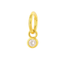 Mini Clicker Hoop Earrings – 16G Gold & Rhodium CZ Piercing Hoops.