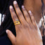 Two-Tone Open Wrap Ring , Adjustable & Waterproof
