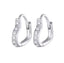 Silver Heart Earrings | Rhodium-Plated