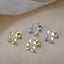Horse Shoe Gold CZ Stud Earrings – Dainty & Hypoallergenic.