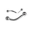 Double-Sided Threadless Curved Piercing Bar – 16G.