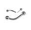 Double-Sided Threadless Curved Piercing Bar ā 16G.