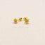 3mm CZ Stud Earrings | 18K Gold over Sterling Silver Earrings