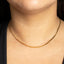 Snake Bone Chain Necklace– Gold Plated Necklace