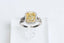 2ct Canary Yellow Moissanite Halo Ring – Sterling Silver & Pavé Setting.