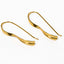 Gold Wave Spiral Earrings – 14K Gold Over Sterling Silver