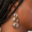 Long Gold Textured Drop Earrings ā 14K Boho Chic Statement Dangles.