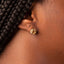 Gold Hollow Knot Earrings – 18K Plated, Hypoallergenic & Minimalist.