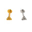 Titanium Flat Back Stud Earrings – Internally Threaded & Hypoallergenic