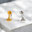 Titanium Flat Back Stud Earrings – Internally Threaded & Hypoallergenic