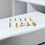 Press Fit Flat Back Stud – Push Pin Earring in Gold or Silver