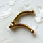 Double-Sided Threadless Curved Piercing Bar – 16G.