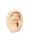 Titanium Internally Threaded Stud – Hypoallergenic Flat-Back Piercing.