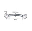 CZ Double-Sided Threadless Curved Piercing Bar – 16G.