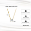 Single Stone CZ Necklace – Dainty, Gold or Silver, Hypoallergenic