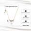5-Stone CZ Crown Necklace – Dainty, Hypoallergenic, 925 Silver.
