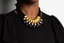 Fast Net Statement Bib Necklace – Boho Style Ceramic Beads