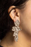 Hammered Metal Dangly Earrings – Irregular Statement Earrings for Women.
