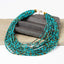 Beaded Bib Necklace – Boho Statement Jewellery with Gold Accents.