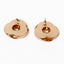 Gold Hollow Knot Earrings – 14K Gold Plated Spiral Studs.