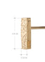 Korean Minimalist Bar Earrings – 14K Gold or Rhodium Plated, Hypoallergenic.