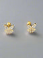 Sterling Silver Butterfly Earrings – Screw-Back Closure