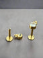 Titanium CZ Ball Studs – Hypoallergenic, Internally Threaded & Snug Fit.