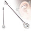 Industrial Ear Scaffold Barbell – Opal Heart Key Design.