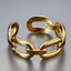 Square Chain Open Ring –  Adjustable & Waterproof