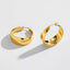 Wide Gold Hoop Earrings – 18K PVD Plated, Tarnish-Resistant