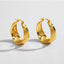 Wide Gold Hoop Earrings ā 18K PVD Plated, Tarnish-Resistant