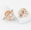 Crystal Nipple Shield – 316L Steel & Rose Gold with CZ Stones, 14G.